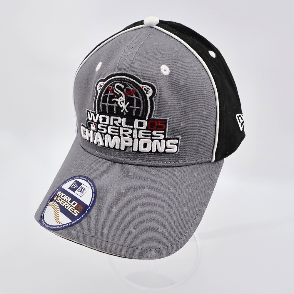 New Era Chicago White Sox 2005 World Series Champions Hat Grey Black Mens OSFA